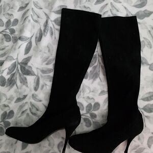 Stuart Weitzman Black Heeled Boots